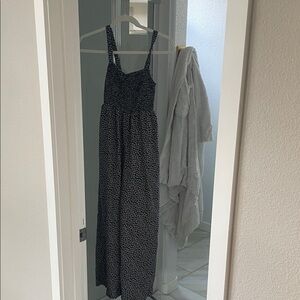 Madewell Black Floral Maxi Dress